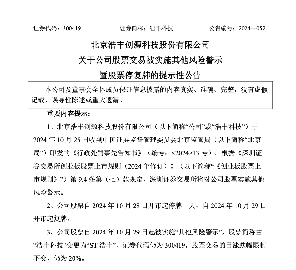 如何申请皇冠信用网_刚宣布！又一A股如何申请皇冠信用网，突被ST！明日停牌